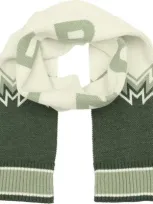 Hunter Women's Fair Isle Ribbed-trim Scarf In Green Mult