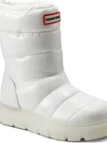 Hunter Maribel Insulated Waterproof Snow Bootie In White