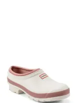 Hunter Neoprene Gardener Clog In British Ice/rococo Blush