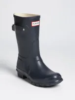 Hunter Original Short Waterproof Rain Boot In Navy