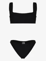 Hunza G Xandra Square-neck Bikini Set In Black