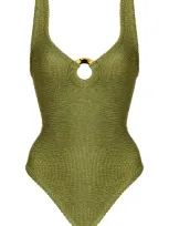 Hunza G Celine One Piece Swimsuit In Green