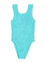 Hunza G Kids' Classic Swimsuit In Blue