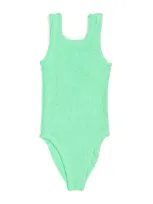 Hunza G Kids' Classic Swimsuit In Green