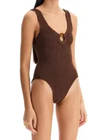 Hunza G Celine One-piece Swimsuit In Brown