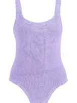 Hunza G Square-neck Swimsuit In Purple