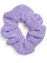 Hunza G Crinkle Scrunchie In Purple