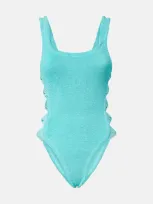 Hunza G Cutout Swimsuit In Blue