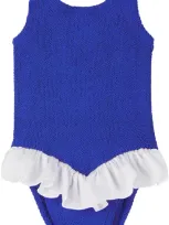 Hunza G Ssense Exclusive Kids Blue Denise Swimsuit In Royal Blue