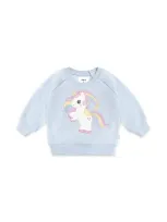 Huxbaby Girls' Rainbow Unicorn Sweatshirt - Baby, Little Kid In Ice Water