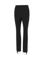 Iceberg Eyelet Detailed Skinny Fit Pants In Black