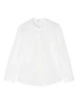 Il Gufo Band-collar Shirt In 白色