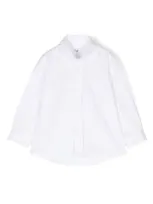 Il Gufo Babies' Cotton Shirt In 白色