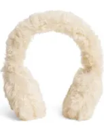 Il Gufo Kids' Faux Fur Earmuffs In Beige