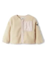 Il Gufo Kids' Fleece Jacket In Neutrals