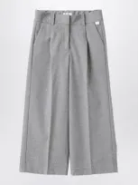 Il Gufo Kids' Grey Palace Pant With Darts