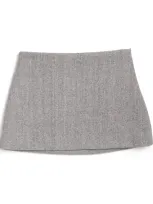 Il Gufo Kids' Mini Skirt In Grey