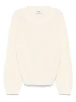 Il Gufo Kids' Ribbed-knit Sweater In White