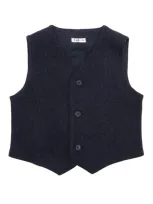 Il Gufo Kids' Vest In Blue