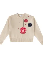 Il Gufo Kids' Virgin Wool Sweater In Beige