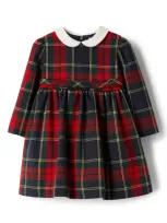 Il Gufo Babies' Abito Tartan In Blue