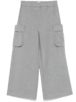 Il Gufo Kids' Palazzo Trousers In Grey