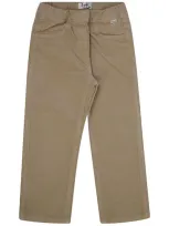 Il Gufo Pantaloni In Cotone Millerighe Stretch In Marrone