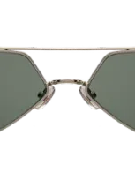 Illesteva Bayley Sunglasses In Green