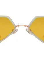 Illesteva Beak Ace 53 Sunglasses In Yellow