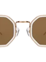 Illesteva Dylan Tate Sunglasses In Neutral