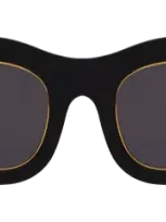 Illesteva Hamilton Ring Sunglasses In Black / Grey