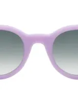 Illesteva Medellin Sunglasses In Matte Lilac / Olive Gradient