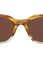 Illesteva Melrose Sunglasses In Golden Cedar / Brown Flat