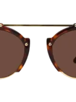 Illesteva Milan Iv Sunglasses In Brown