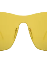 Illesteva Newbury Mask Sunglasses In Yellow