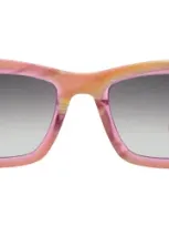 Illesteva Portugal Sunglasses In Monte Rosa / Grey Flat Gradient