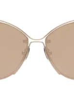 Illesteva San Jose Sunglasses In Gold / Rose Mirror