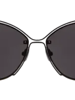 Illesteva San Jose Sunglasses In Matte Black / Grey