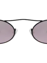 Illesteva Sydney Sunglasses In Black / Rose Mirror