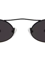 Illesteva Sydney Sunglasses In Matte Black / Grey