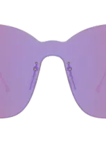 Illesteva Venice Mask Sunglasses In Purple