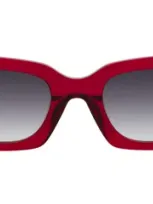 Illesteva Wilson Sunglasses In Mulberry / Grey Flat Gradient