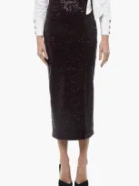 In The Mood For Love Sequined Tilo Skirt With Front Slit