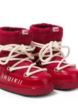 Inuikii Kids' Logo Snow Boots In Red