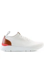 Isaia Cotton Sneakers In White