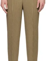 Issey Miyake Beige Compleat Trousers In Neutrals