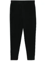 Issey Miyake Mc February Plissé Trousers In Schwarz