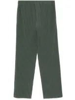 Issey Miyake Mc October Trousers In Green