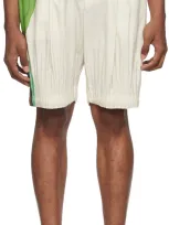 Issey Miyake Off-white Cascade Picturesque Shorts In 41-ivory