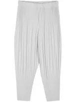 Issey Miyake Pleated Baloon Trousers In Grey